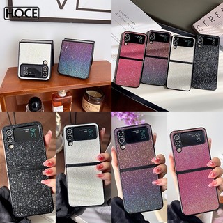 Ốp điện thoại HOCE màu gradient sáng bóng cho Samsung Galaxy Z Flip 4 5G ZFlip3 ZFlip5