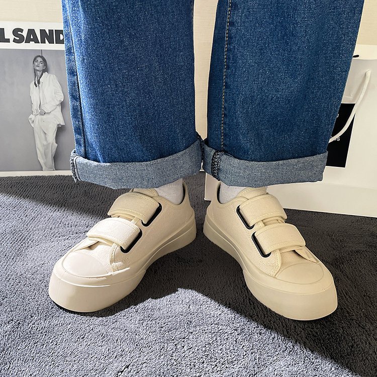 Giày nữ Giày thể thao hai màu đen be giày sneaker nữ -AA0108