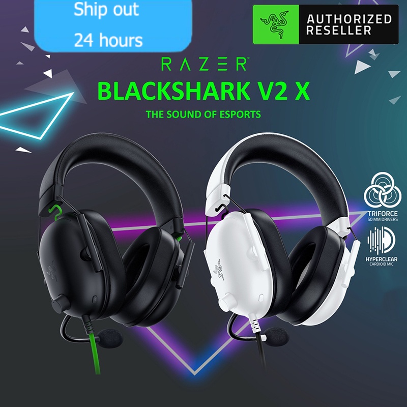 Tai Nghe Chụp Tai Razer Blackshark V2 X Chống Ồn 50mm Âm Thanh Vòm 7.1-gaming for PS4 ps5 Nintendo Switch Xbox