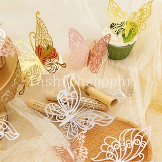 Set 12 miếng dán tường hình bướm 3d diy trang trí nhà cửa