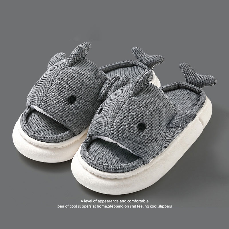 SHANMUSENLIN☘Dép Đi Trong Nhà Đế Dày Chống Trượt Cho Cặp Đôi