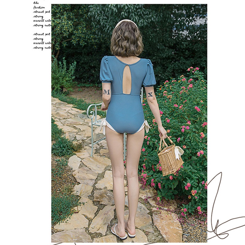 Bộ Đồ Bơi Một Mảnh Thiết Kế Dễ Thương Kèm Chân Váy Thời Trang Quyến Rũ Cho Nữ