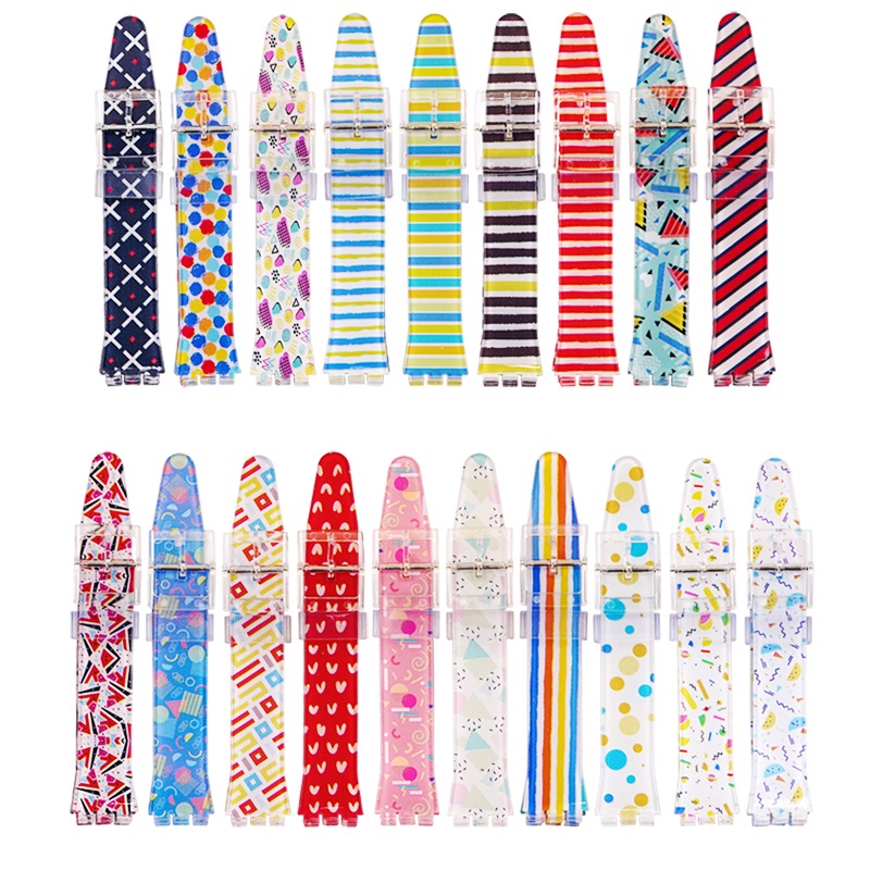 Dây Đeo Bằng Silicone Cho Đồng Hồ Swatch 17 / 19MM