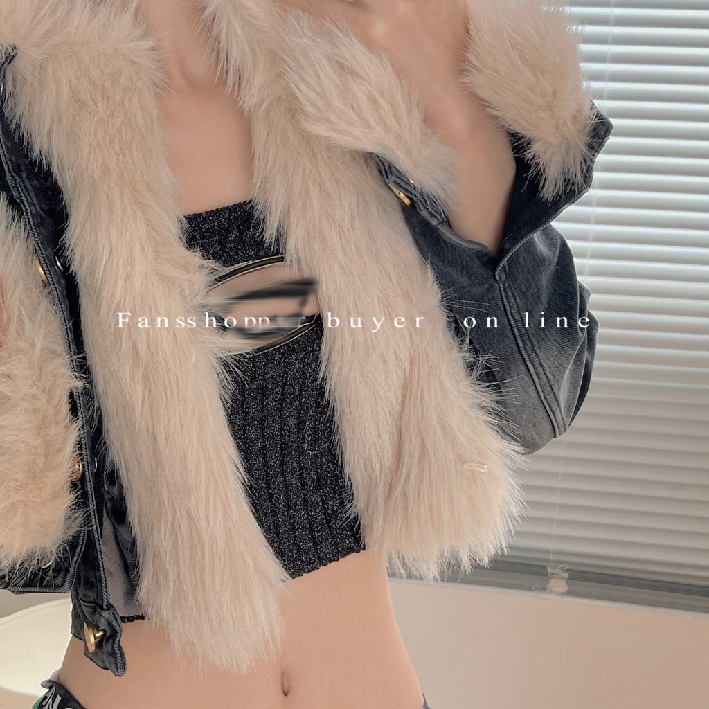 QADCOL Áo Ống Kim Loại Mỏng Màu Đen Thời Trang Cho Nữ