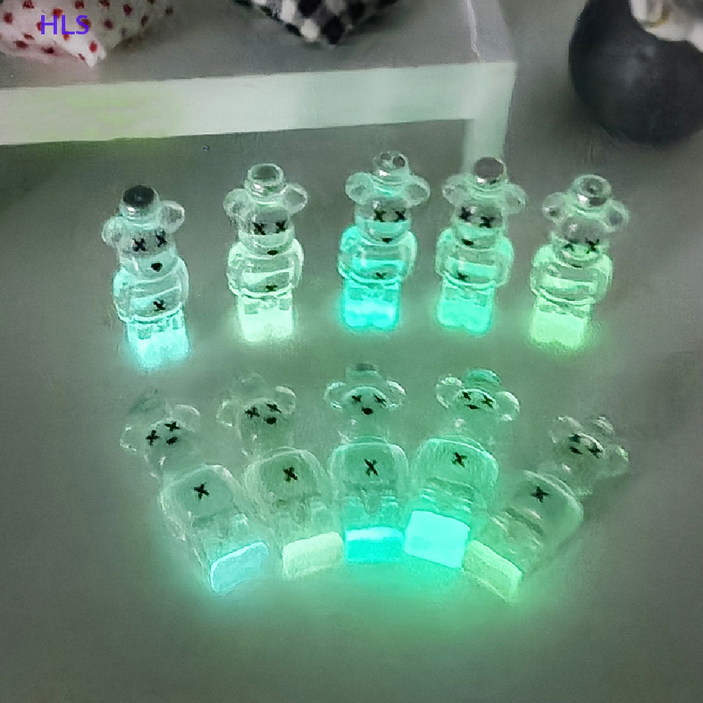 Bộ 5 Gấu Dạ Quang Dùng Trang Trí Phong Cảnh DIY