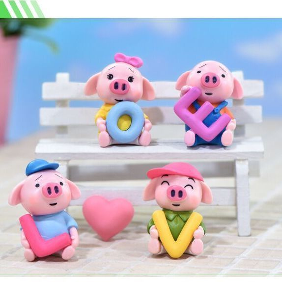 Phụ Kiện Trang Trí Xe Hơi / Bàn Điều Khiển Trung Tâm Hình Chú Heo Đáng Yêu