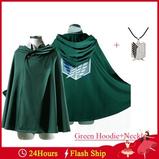 Áo Choàng Hoodie Hóa Trang Nhân Vật Shingeki no Kyojin Trong Phim Attack on Titan