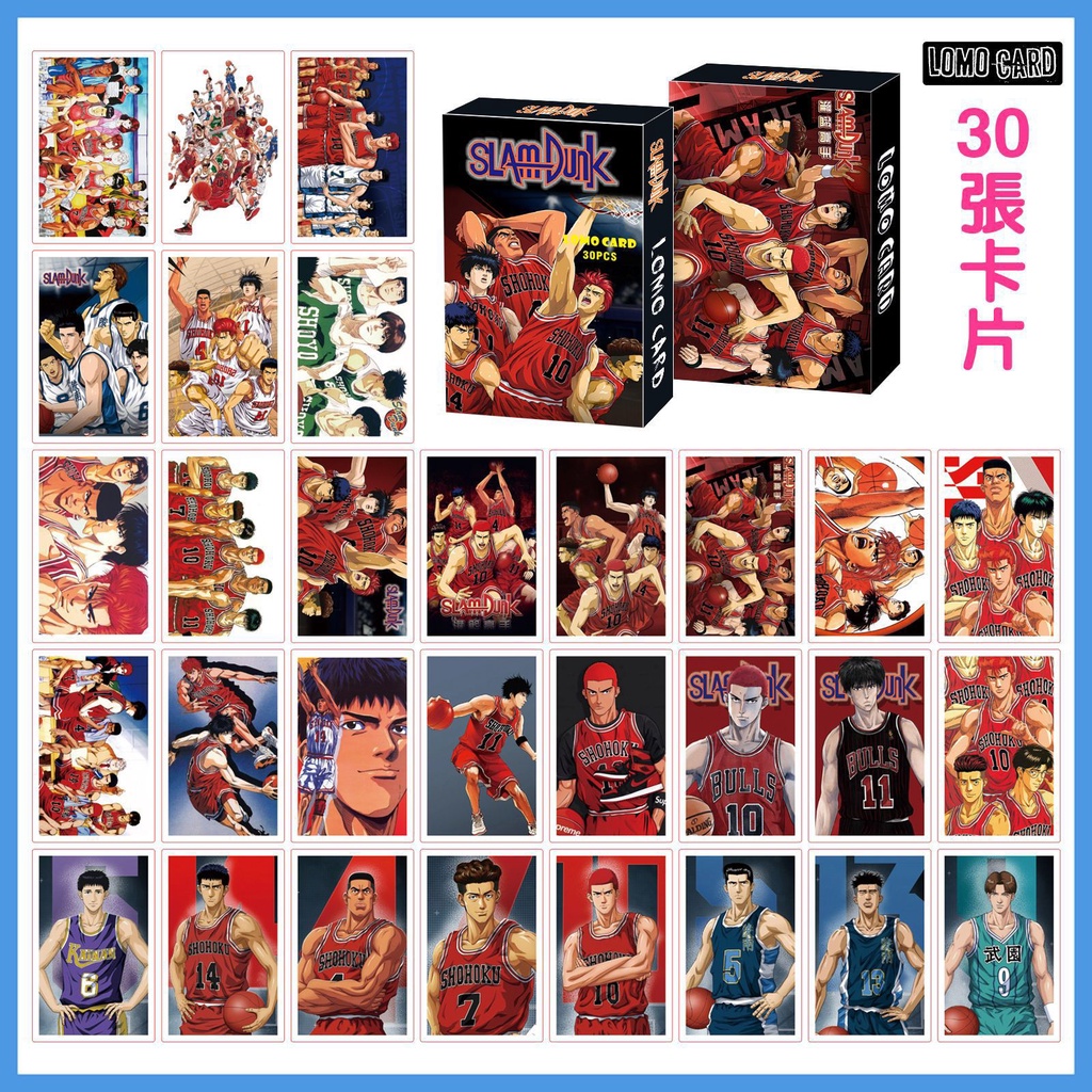 ONE PIECE,BLUE LOCK,SLAM DUNK,Bleach,Hunter×Hunter1,Chainsaw Man,Black Clover,The Quintessential Quintuplets,Lomo Card