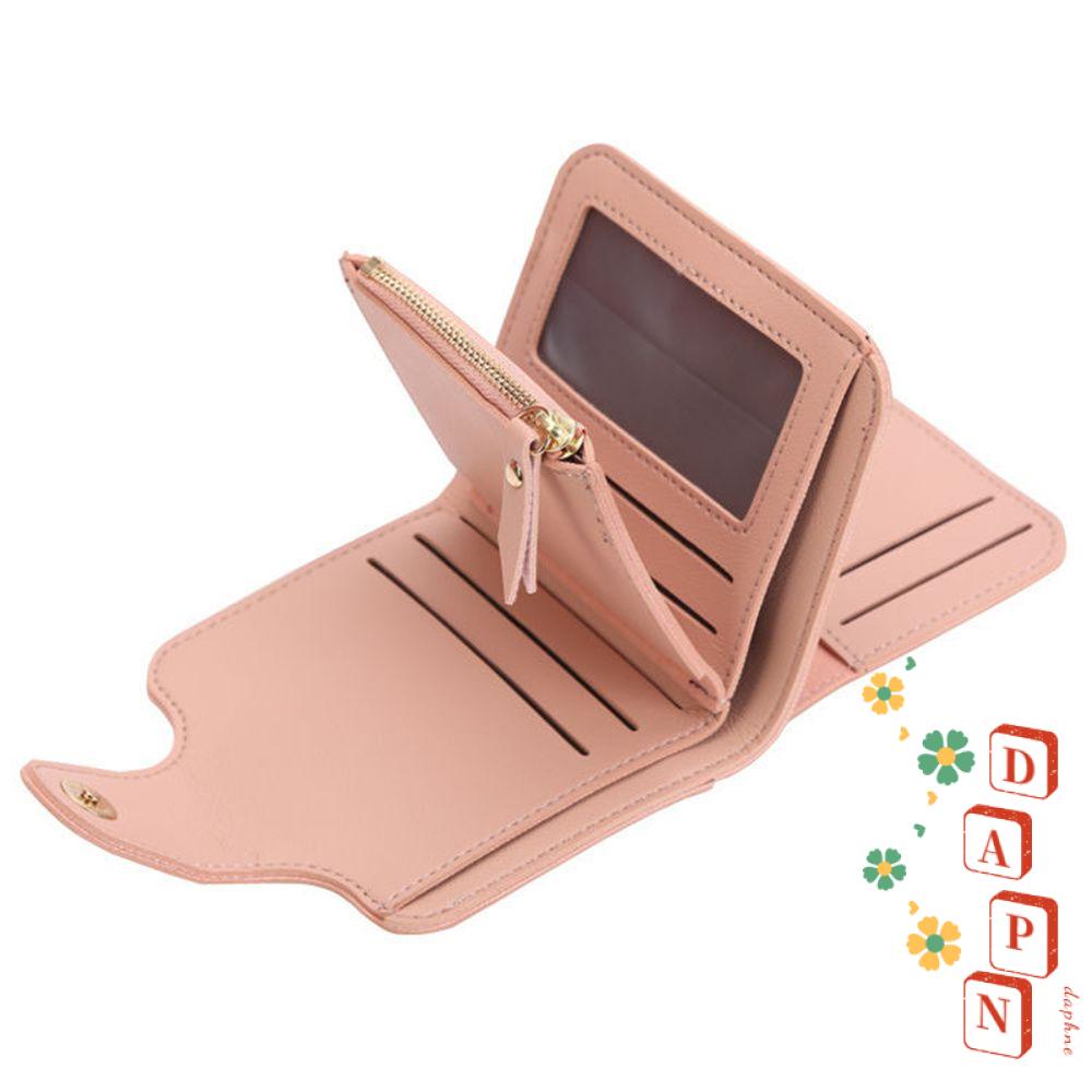 Ví DAPHS Da PU Có Khóa Kéo Đựng Thẻ Đa Năng Dành Cho Nữ