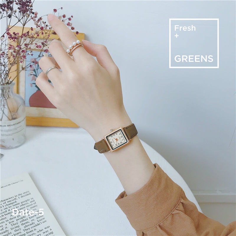 Đồng hồ thạch anh cổ điển đồng hồ đeo tay nữ phong cách đơn giản khí chất học sinh phong cách cổ xưa phong cách Trung Qu
