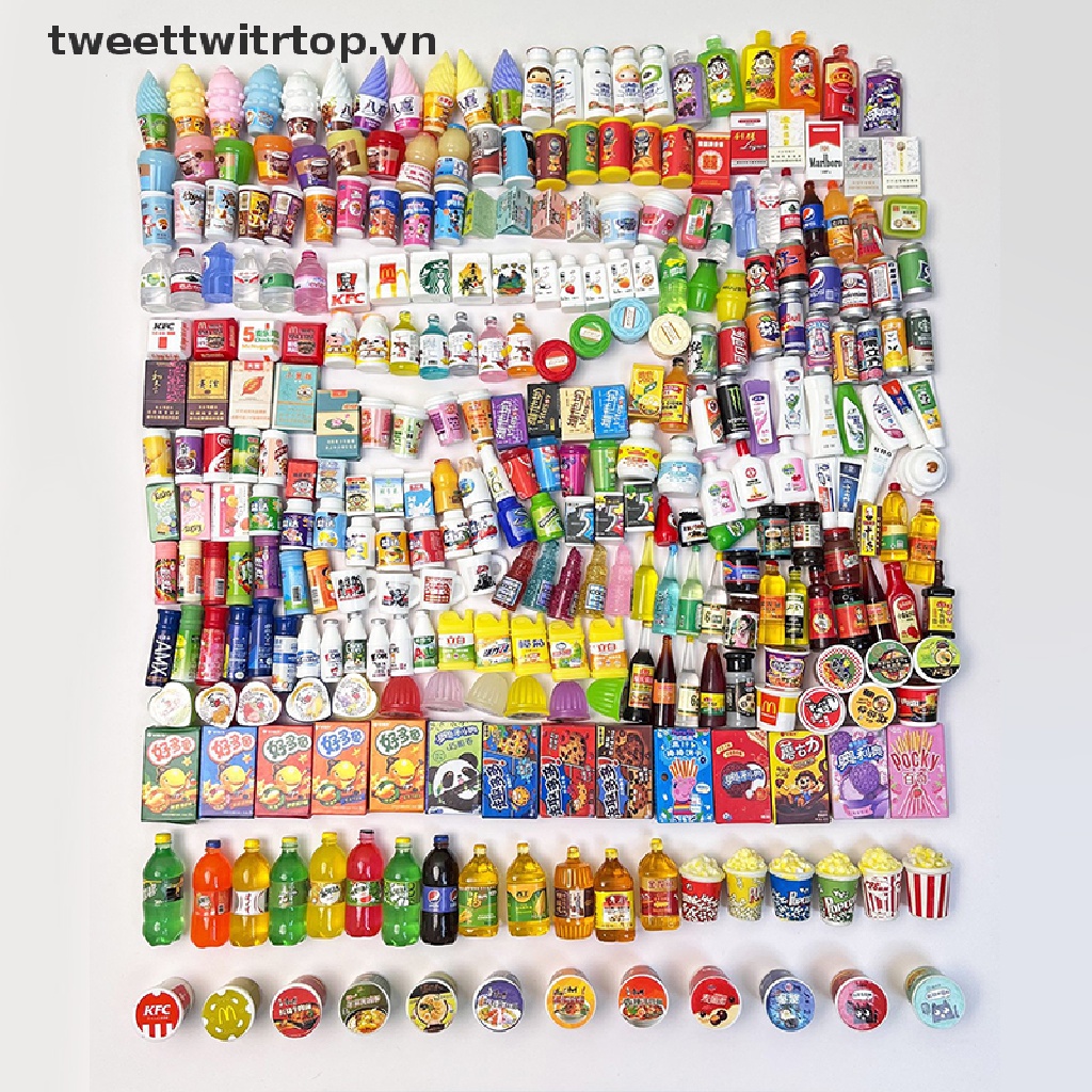 Set 5 Bình Nước mini Trang Trí Nhà Búp Bê