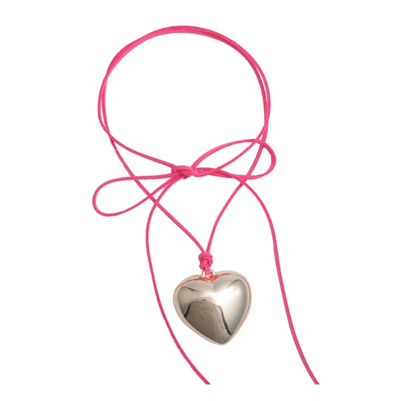 Vòng cổ Choker Mặt Hình Trái Tim Đơn Giản Cho Nữ