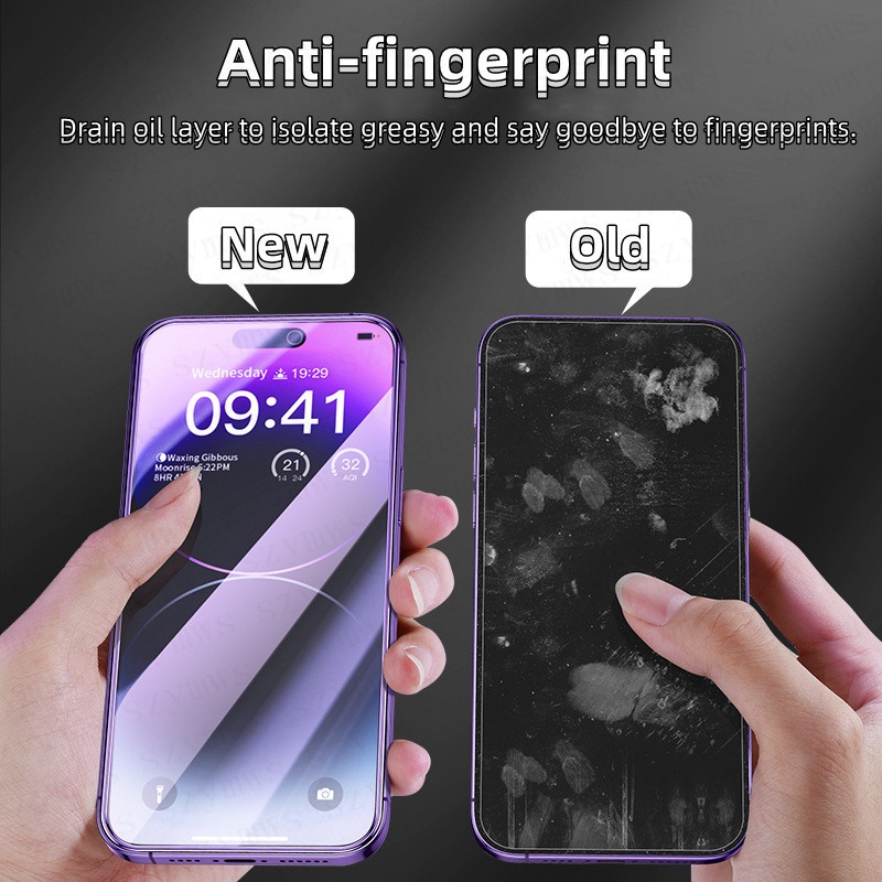 Kính Cường Lực Bảo Vệ Màn Hình HD Chống Cháy Nổ Cho iPhone 13 Pro / 14 Pro Max / 11 12 Pro