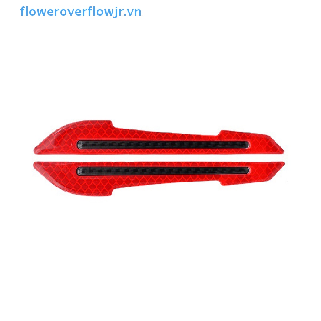 1 Cặp Miếng Dán Phản Quang Cảnh Báo An Toàn Trang Trí Gương Chiếu Hậu Xe Hơi