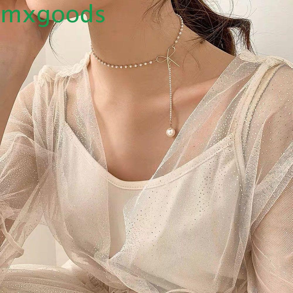 vòng cổ Nữ Đính Ngọc Trai Giả Thời Trang