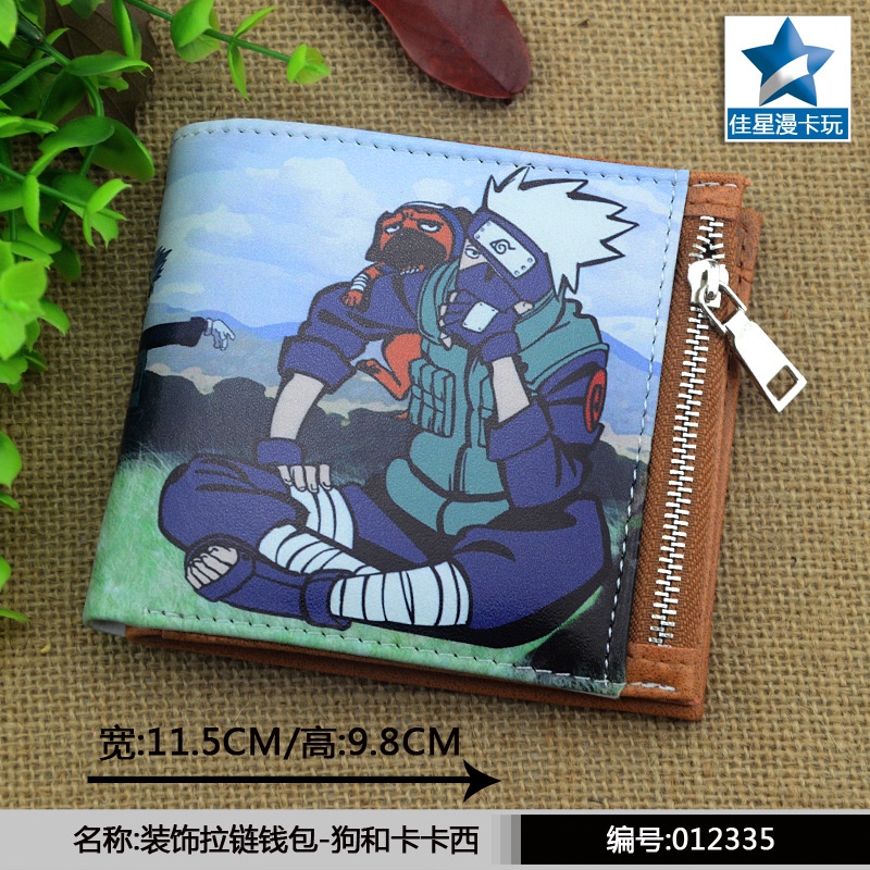 Ví Ngắn Đựng Tiền Xu In Hình Naruto Shippuden Hatake Kakashi Cho Nam Và Nữ