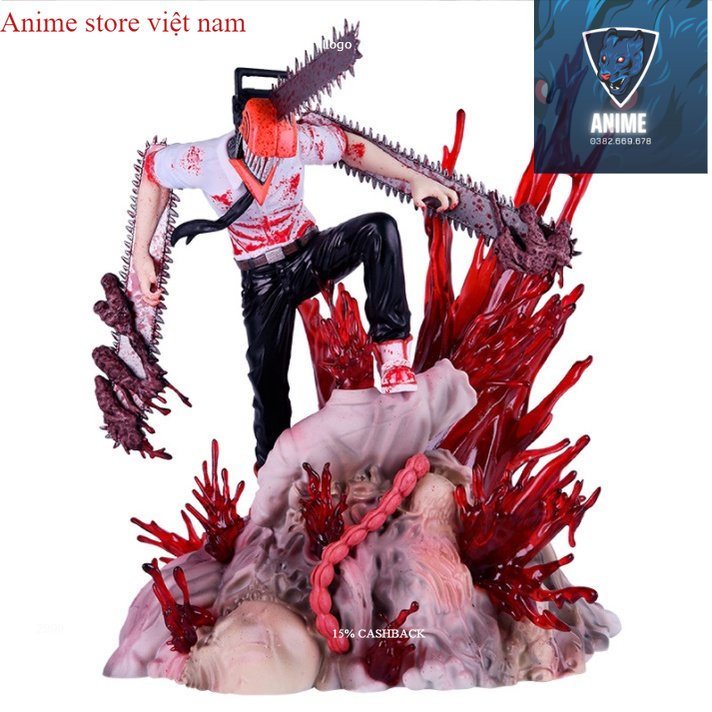 (Có sẵn - 27cm) Mô hình Denji hóa quỷ siêu chất - Chainsaw man