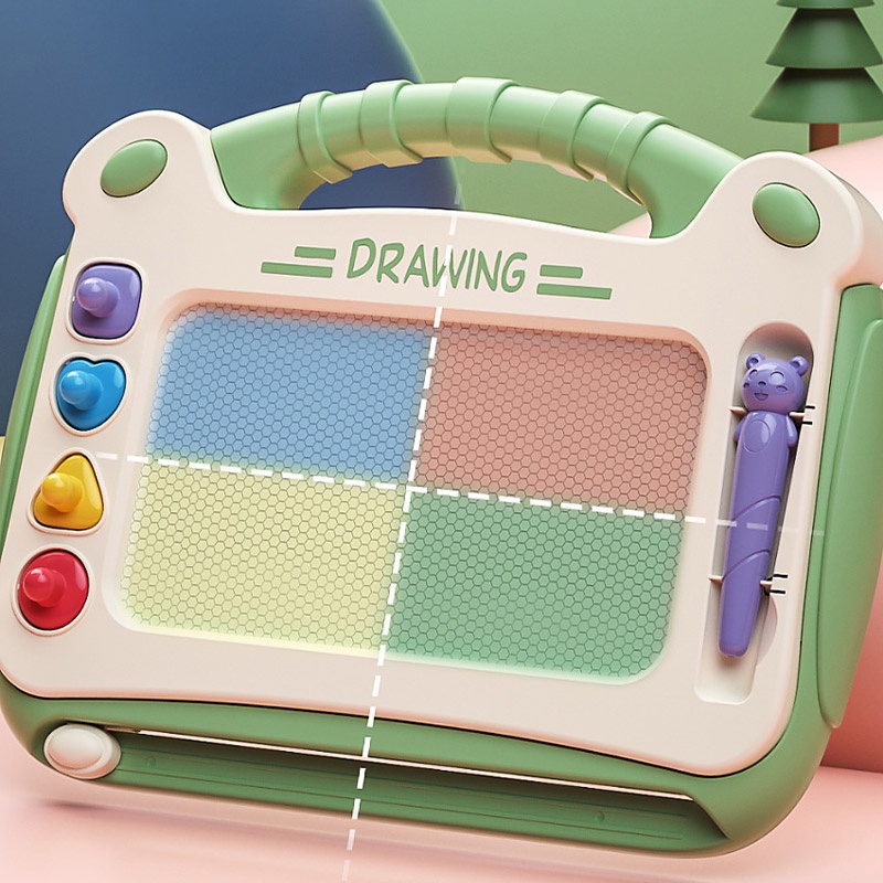 WO·WO Bảng Vẽ Xóa Nam Châm Có Thể Xóa Được Nhiều Màu Sắc Dành Cho Trẻ Em Wo Wo Wo