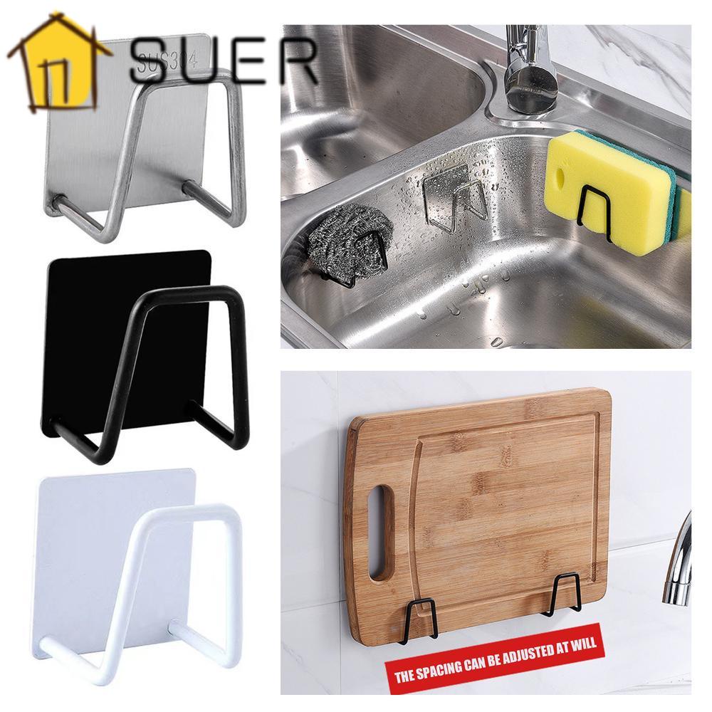 Giá Đỡ Mút Rửa Chén Tự Dính Bằng Thép Không Gỉ Tiện Dụng