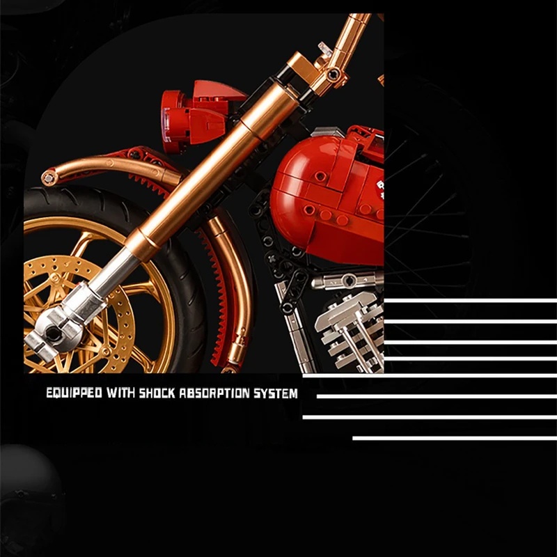 Đồ chơi Lắp ráp Mô hình xe máy K-Box 10514 Hrilay King 2111pcs  1:5