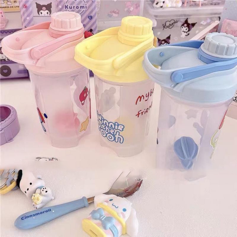 MVP2981 Bình Nước 700ml Họa Tiết Hoạt Hình Winnie the Pooh Dễ Thương Cho Bé
