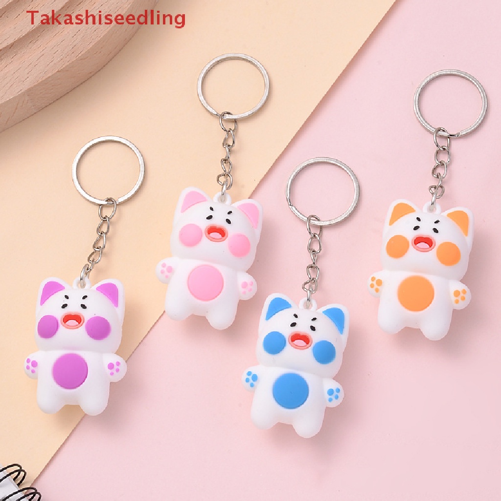 Móc Khóa Hình Mèo Hoạt Hình Đáng Yêu