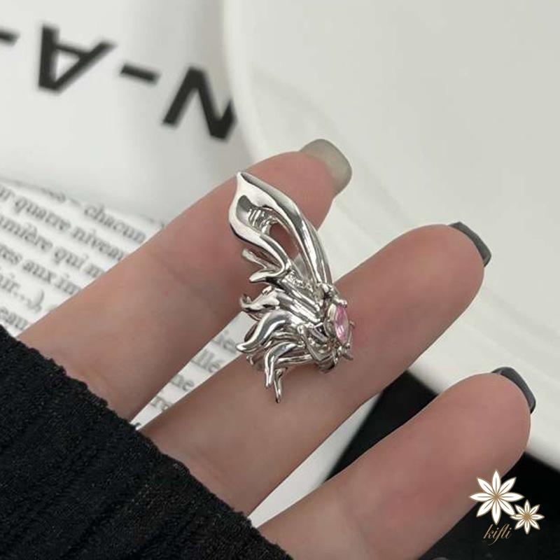 Khuyên Kẹp Vành Tai Không Xỏ Hình Cánh Bướm Đơn Giản Thời Trang INS Dành Cho Bạn Nữ