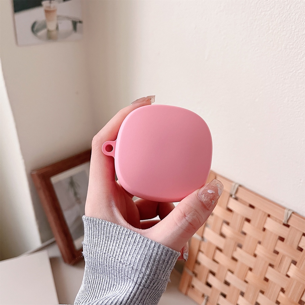 Vỏ Bảo Vệ Hộp Sạc Tai Nghe bluetooth Không Dây Baseus Bowie WM02 plus WM02 + Màu Trơn Kèm Móc Tiện Dụng