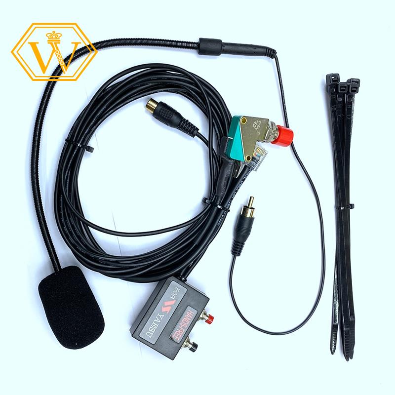 Set Finger PTT 6 Pin Hands-Free Microphone for Yaesu FT-7800 FT-8800 FT-8900 FT-1802 FT-1807 FTM-350 FT7800 FT8900 Radio