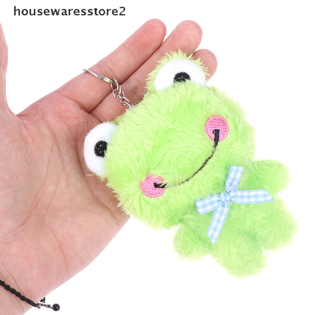 [housewaresstore2] Móc Khóa Đồ chơi nhồi bông Hình Động Vật Thỏ Gấu Ếch Gà Hoạt Hình Đáng Yêu