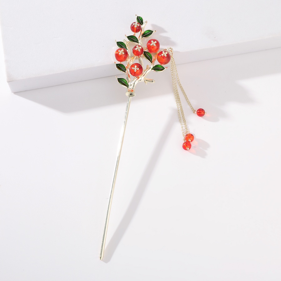 Trâm Cài Tóc Kim Loại Đính Hạt Pha Lê Và Tua Rua Phong Cách Hàn Quốc Mới