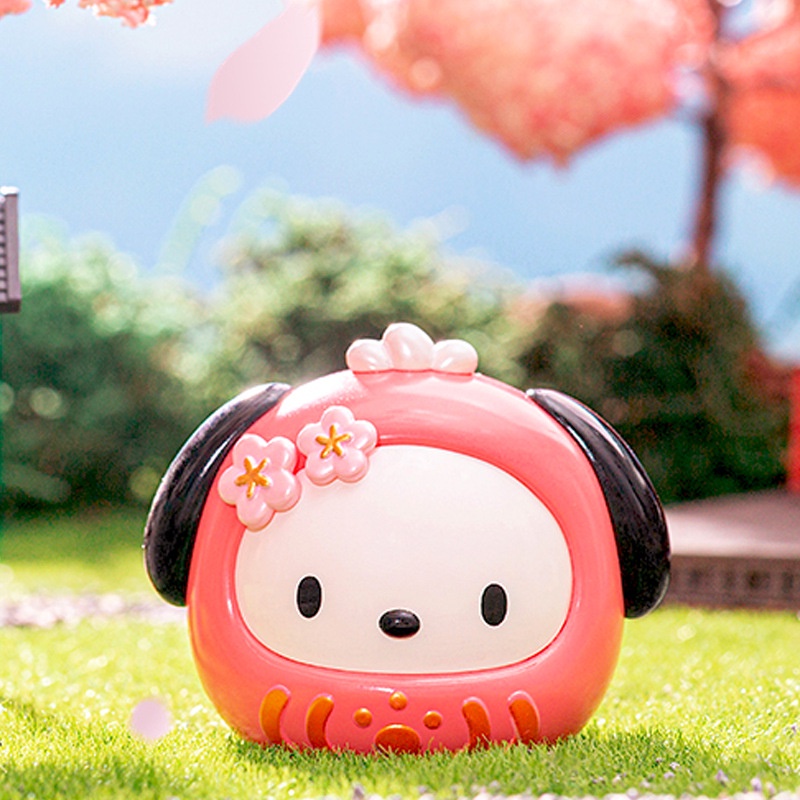 Mô Hình Búp Bê Chú Chó Cinnamon Pudding Kuromi Merchandise Sanrio Dharma Blessing Tumbler Series