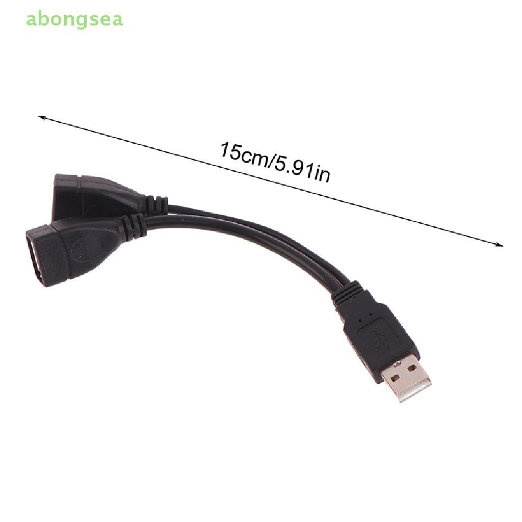 1 Dây Cáp Mở Rộng Chuyển Đổi Từ Giác Cắm 15 / 30cm Sang 2 Ổ Cắm USB 2.0