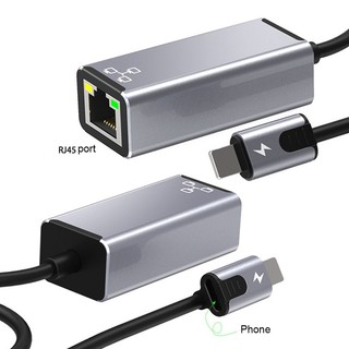 Ethernet Network Adapter 100Mbps RJ45 Network Card  to Network Cable Direct Network Card for iPhone/iPad
