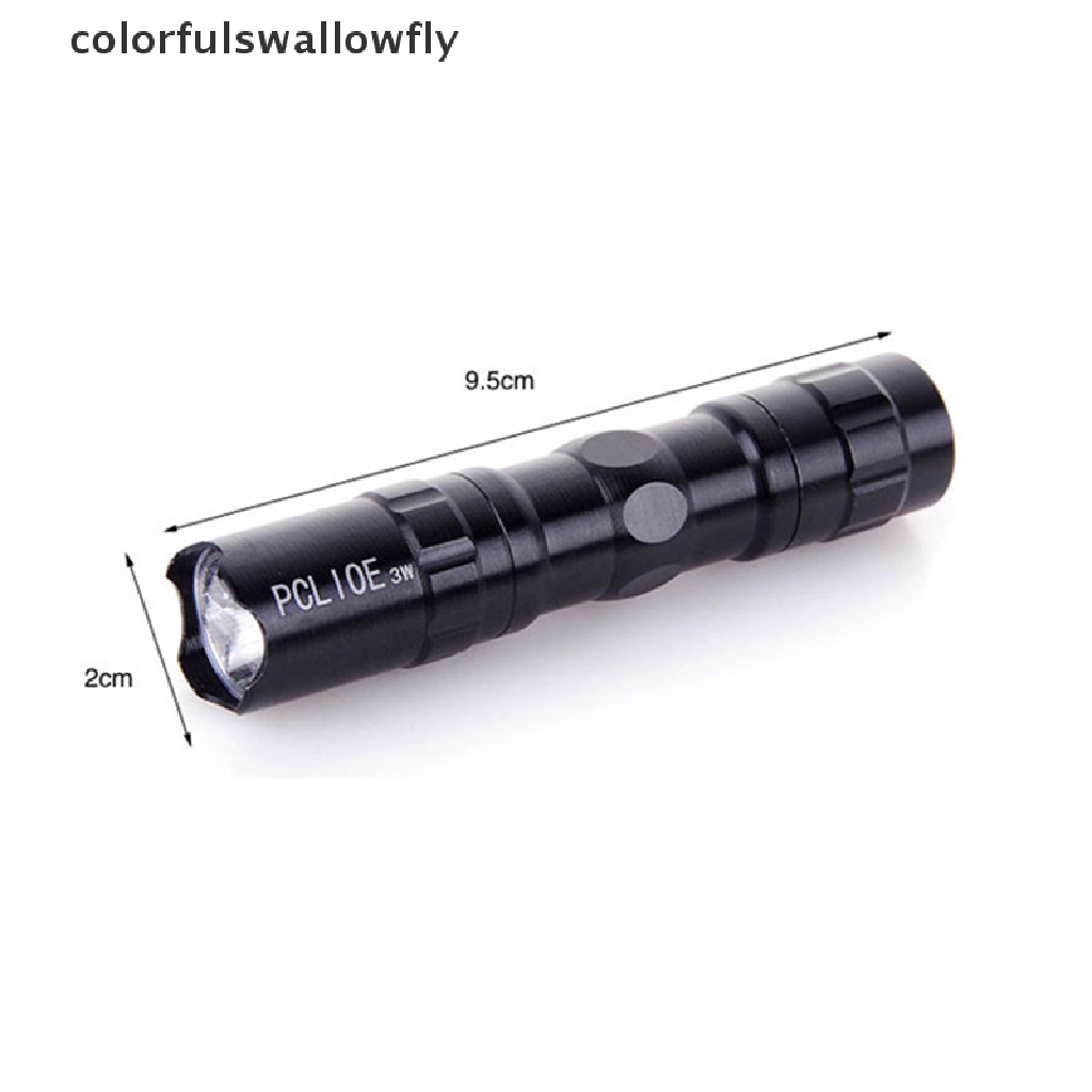 Colorfulswallowfly Mini Led Flashlight Waterproof Lanterna Zoomable For Hung Camp Outdoor Tool CSF