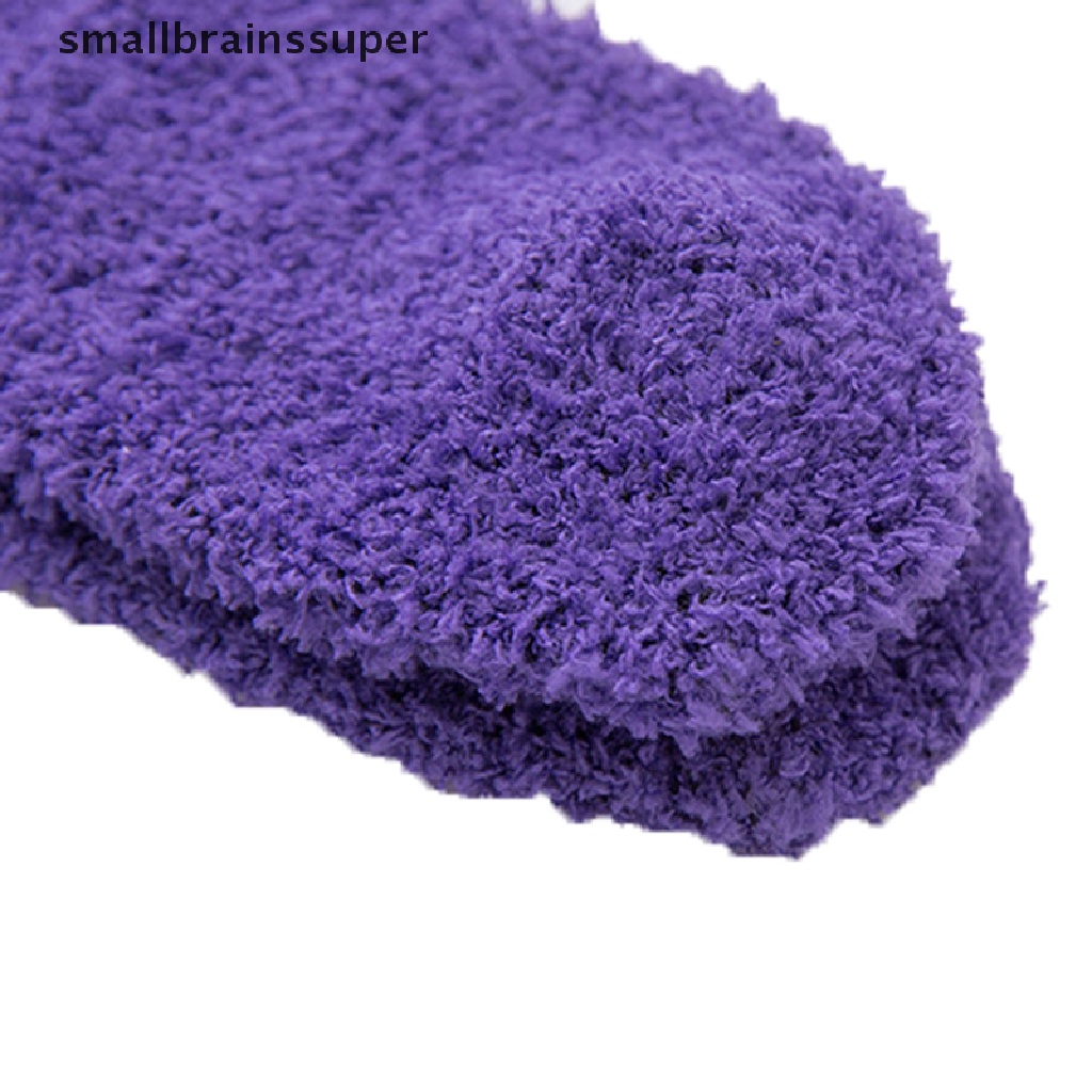 Vớ Lông Cừu San Hô Nhỏ Màu Kẹo Ấm Áp Cho Nữ SBS