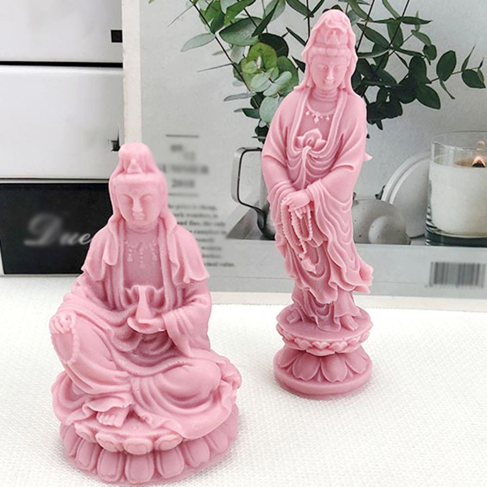 Khuôn Silicone Làm Xà Phòng Hình Tượng Phật Bằng Resin