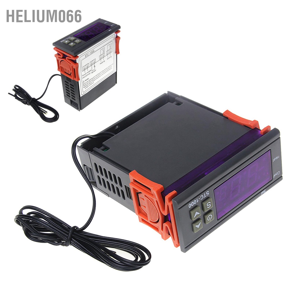 Helium066 Bộ điều nhiệt máy vi tính Màn hình kỹ thuật số có thể lập trình Công tắc khiển độ 110‑220VAC