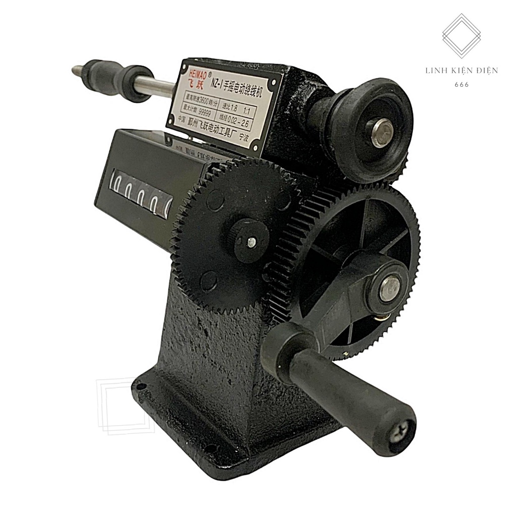 Máy quấn dây đồng nhảy số nhông thép cực bền bán quấn dây đồng cho motor động cơ có đồng hồ đếm số vòng quay