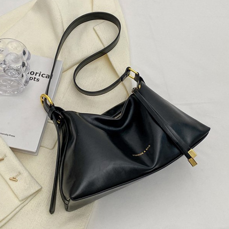Túi Đeo Vai Màu Trơn Phong Cách Pháp Đơn Giản Thời Trang Cho Nữ