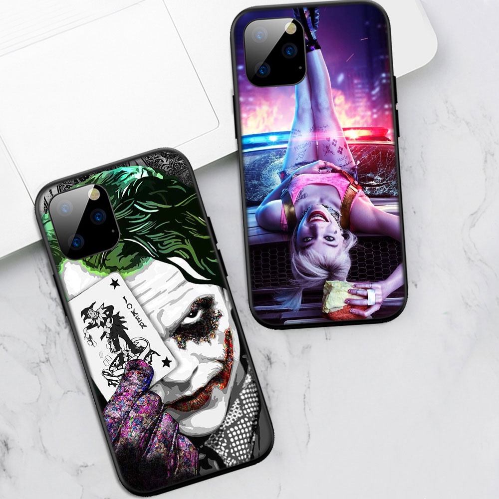 Ốp Điện Thoại Silicon Dẻo In Hình Joker Mini Cho iPhone 12 13 Pro X XS Max Li56