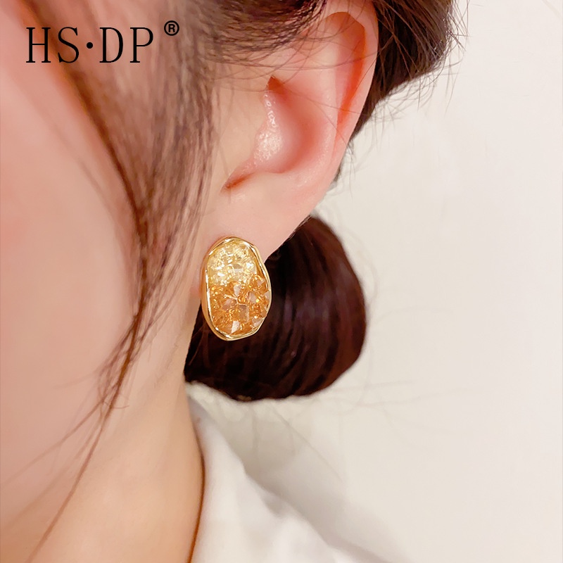 Đồng Hồ Đeo Tay Domoo#Khuyên Tai Pha Lê Hồng Cao Cấp Phong Cách Mới Mùa Xuân Hè Dễ Phối Đồ Dành Cho Bạn Nữ