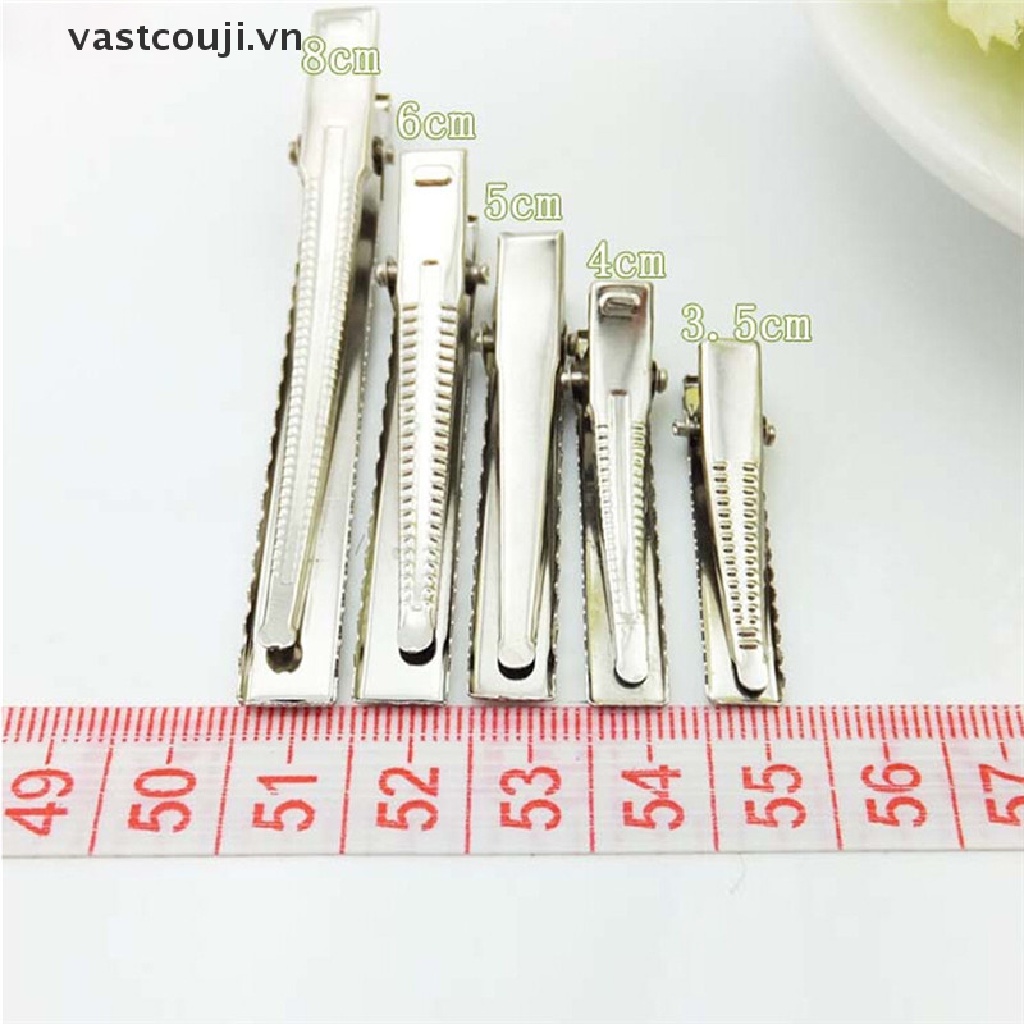 Set 50 Kẹp Tóc Kim Loại Màu Bạc Thời Trang