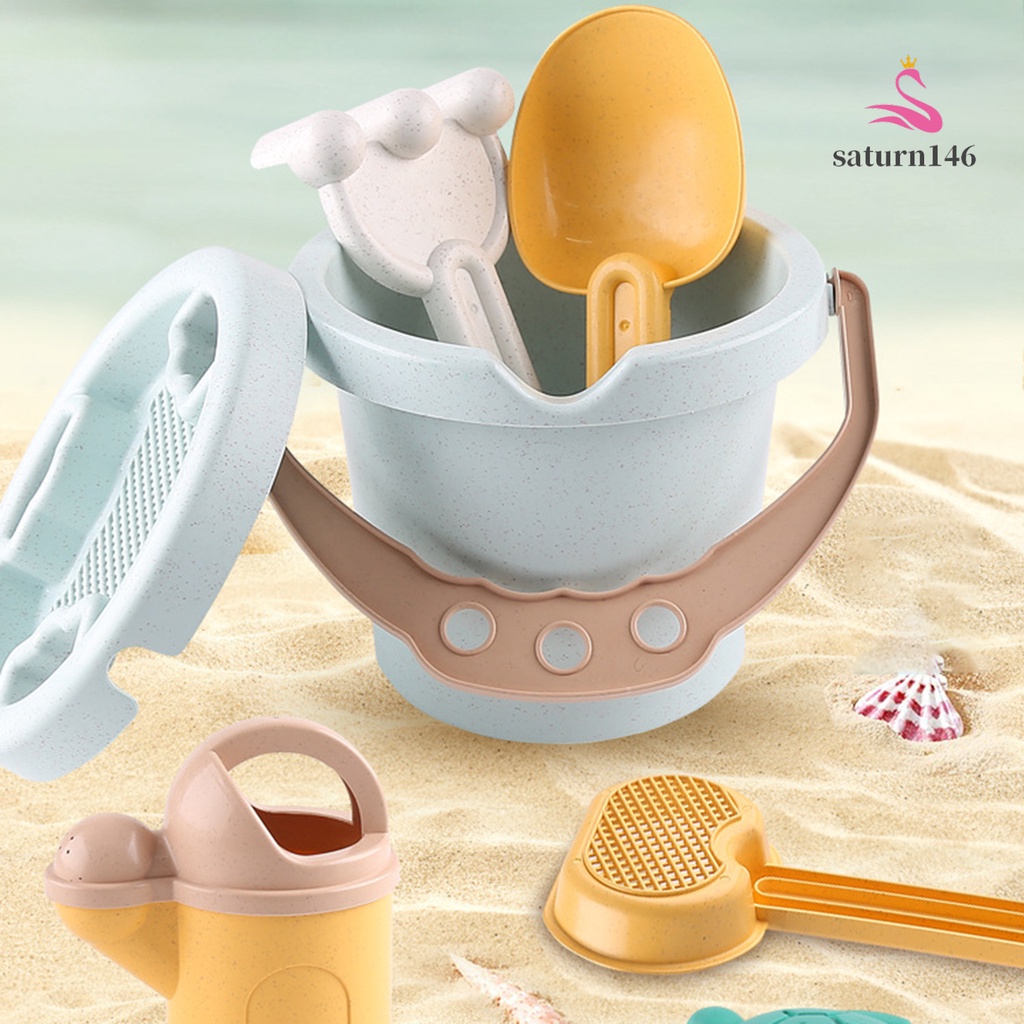 ☢Bộ 9 Dụng Cụ Đào Cát Dày Dặn Với Khuôn Đồng Hồ Cát Tương Tác Giữa Cha Mẹ Và Bé