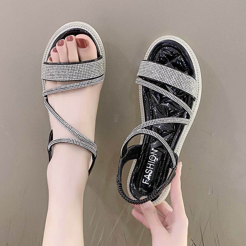 Sandal Đính Đá Phong Cách Phương Tây Thời Trang Mùa Hè 2023 Cho Nữ