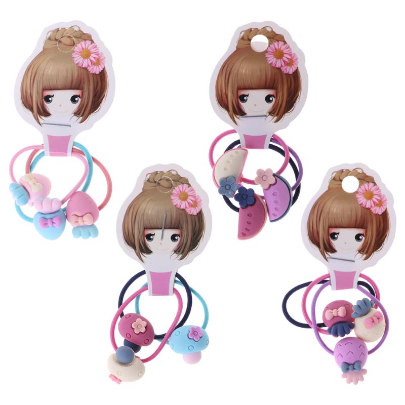 Dây Cột Tóc Co Giãn Hình Trái Cây Dễ Thương Sáng Tạo Cho Nữ