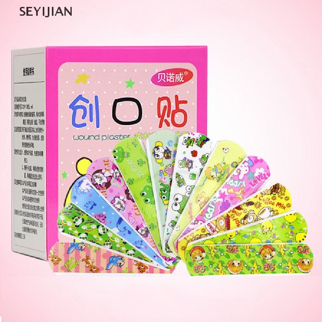 Sey Set 120 Băng Cá Nhân Chống Thấm Nước Thoáng Khí Họa Tiết Hoạt Hình