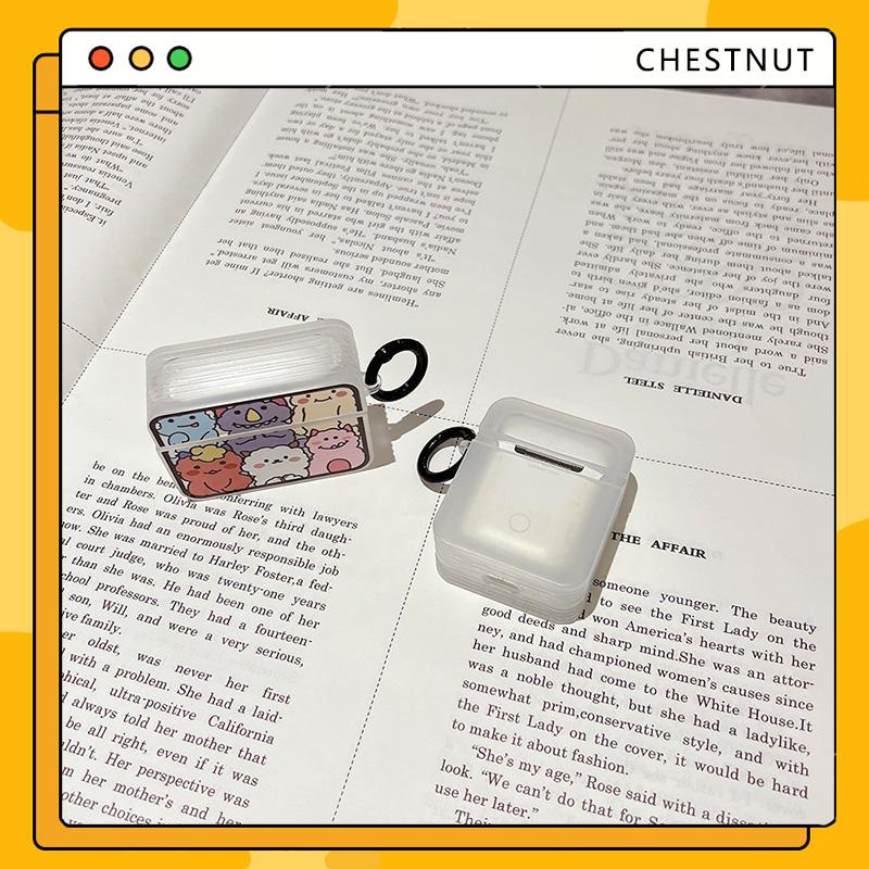 Hộp ốp tai nghe mẫu hoạt hình thời trang Silicone Cho ốp airpods 1 2 3 Pro-CT