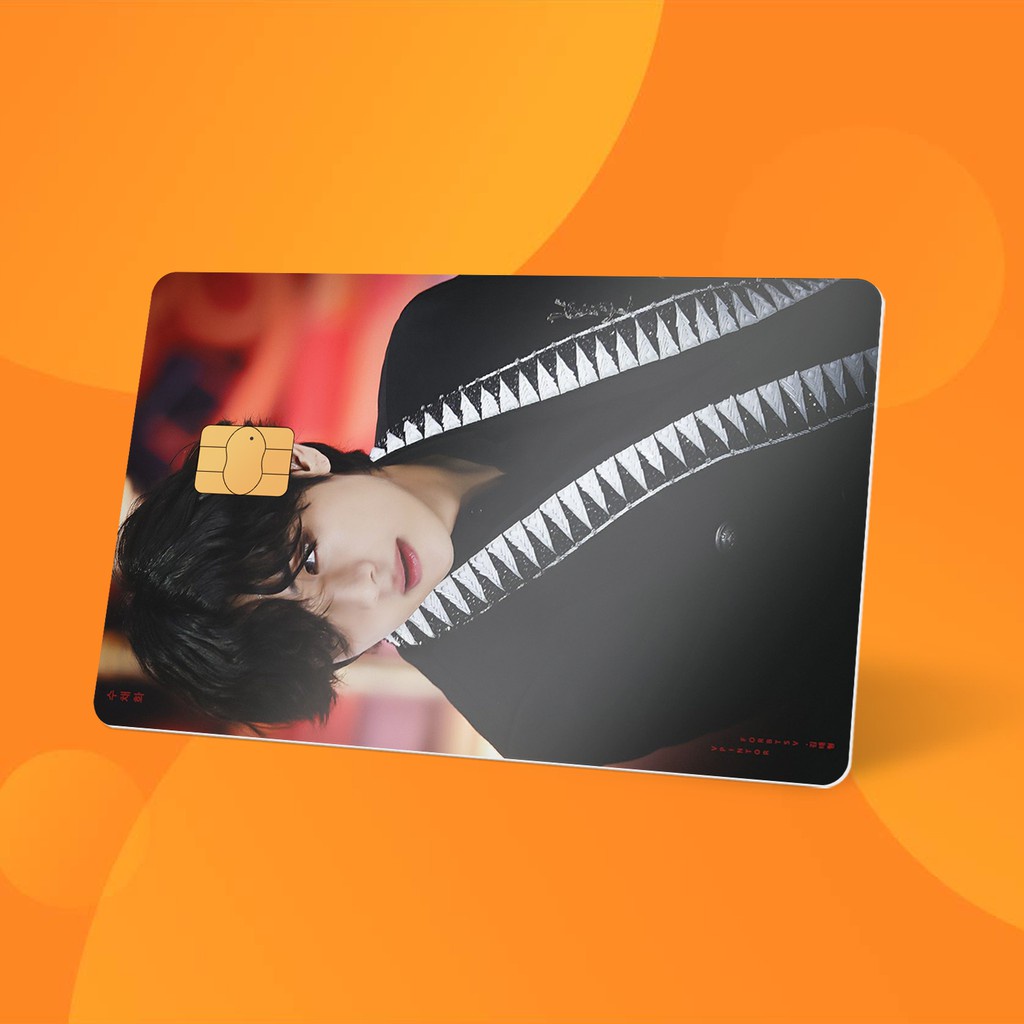 Miếng Dán Thẻ Card Taehyung BTS Edisi-3 | SKIN ATM, Thẻ Chung Cư Trang Trí - Chất Liệu Decal Vinyl Chống Nước