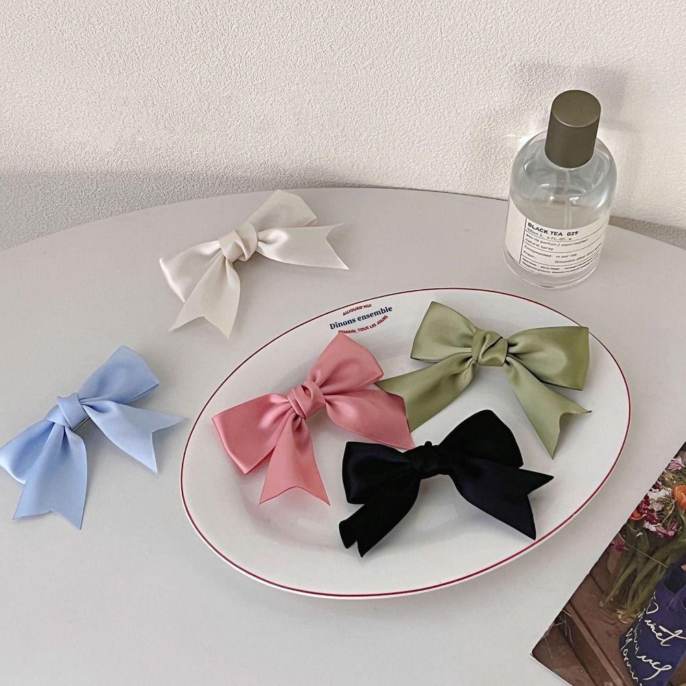 Kẹp Tóc Hình Nơ Phong Cách Hàn Quốc Ngọt Ngào Cho Nữ